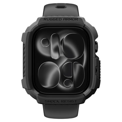 Spigen Rugged Armor-fodral för Apple Watch Series 12 46mm, Matt svart ACS11886