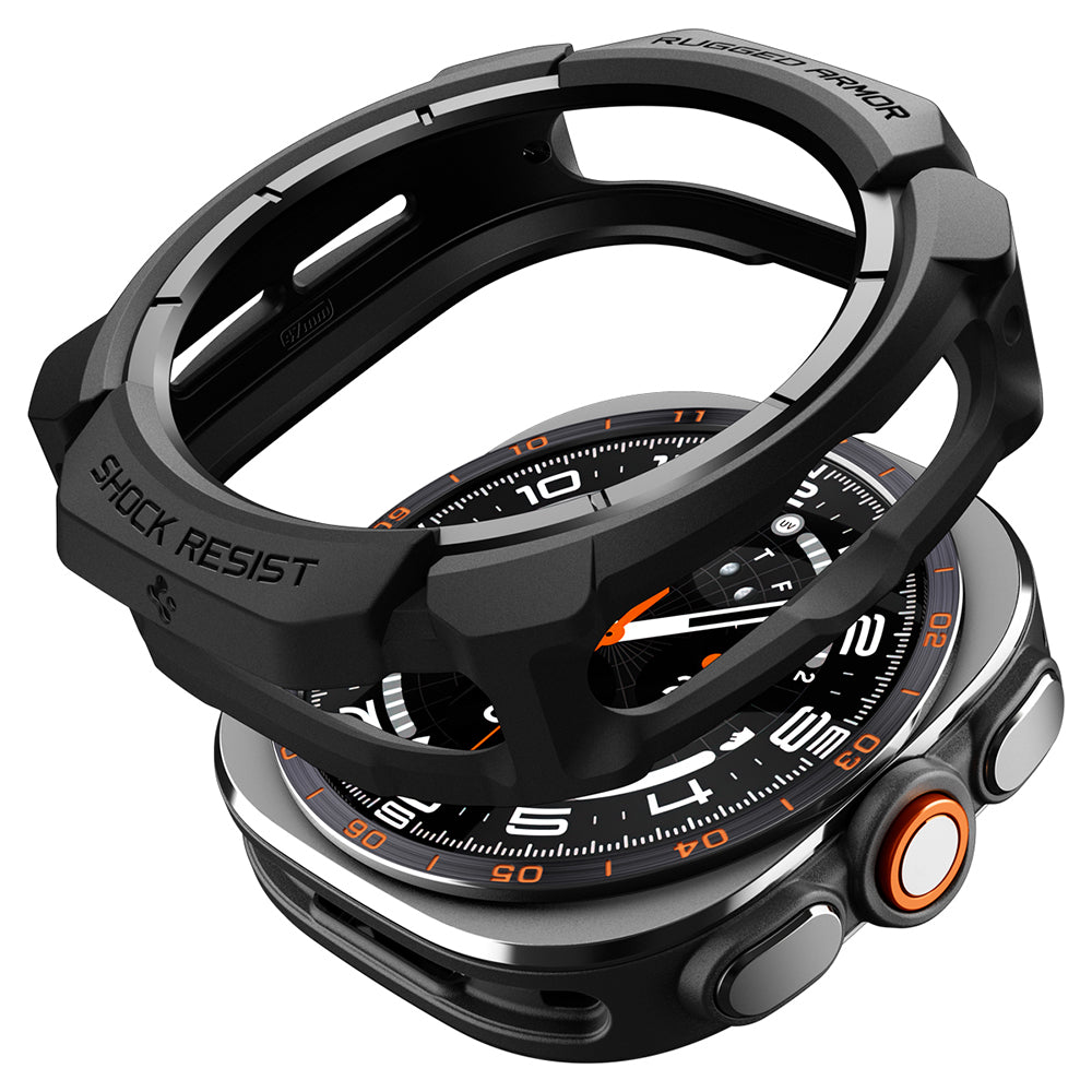 Spigen Rugged Armor-fodral för Samsung Galaxy Watch Ultra2, Matt svart ACS11611