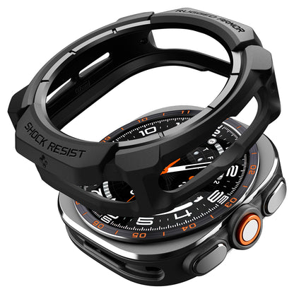 Spigen Rugged Armor-fodral för Samsung Galaxy Watch Ultra2, Matt svart ACS11611