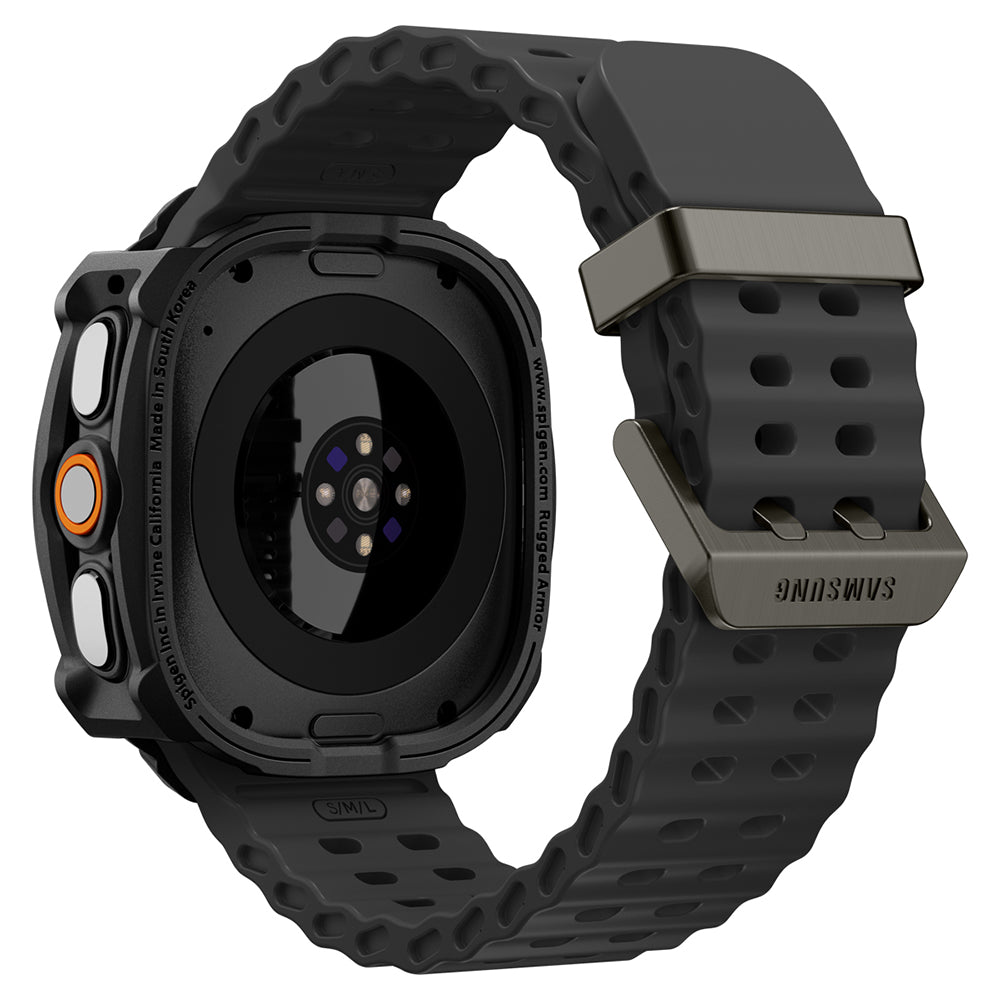 Spigen Rugged Armor-fodral för Samsung Galaxy Watch Ultra2, Matt svart ACS11611