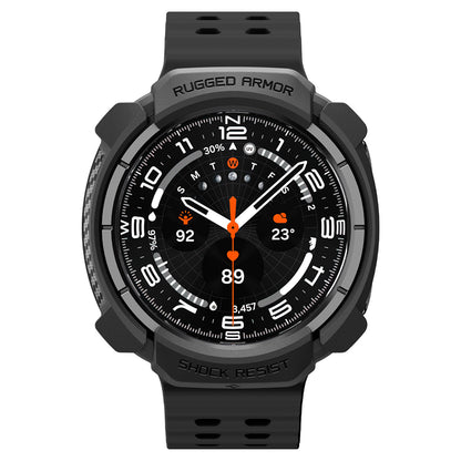 Spigen Rugged Armor-fodral för Samsung Galaxy Watch Ultra2, Matt svart ACS11611