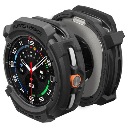 Spigen Rugged Armor skal för Samsung Galaxy Watch8 Classic, Mattsvart ACS10012