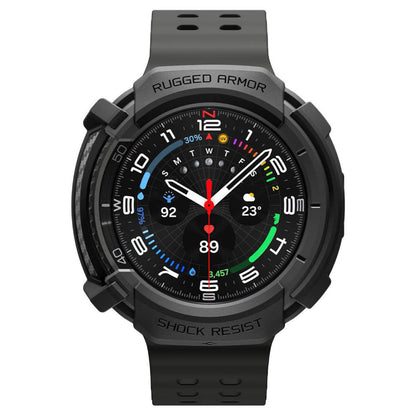 Spigen Rugged Armor skal för Samsung Galaxy Watch8 Classic, Mattsvart ACS10012