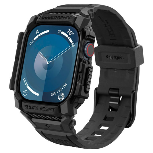 Spigen Rugged Armor Pro skal för Apple Watch Series 10 42mm, Mattsvart ACS08591