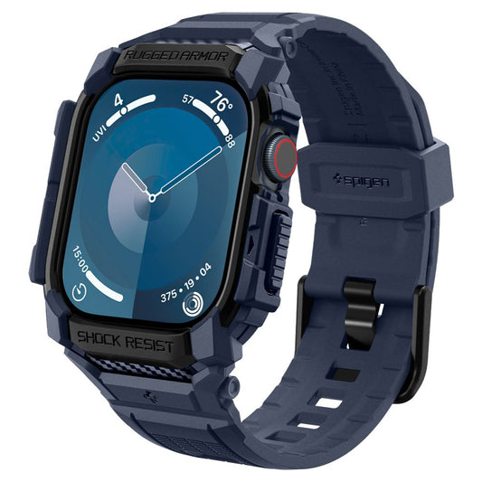 Spigen Rugged Armor Pro skal för Apple Watch Series 10 46mm, Marinblå