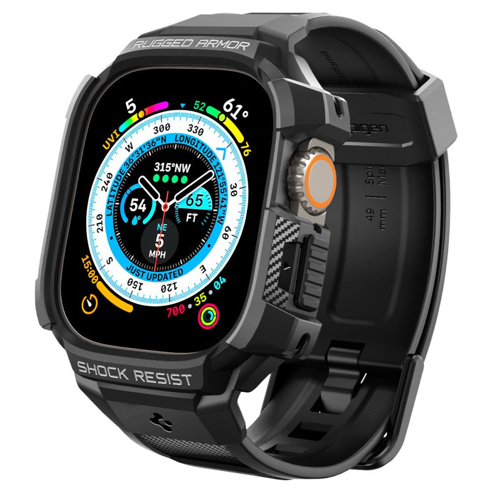 Spigen Rugged Armor Pro skal för Apple Watch Ultra Series, Svart