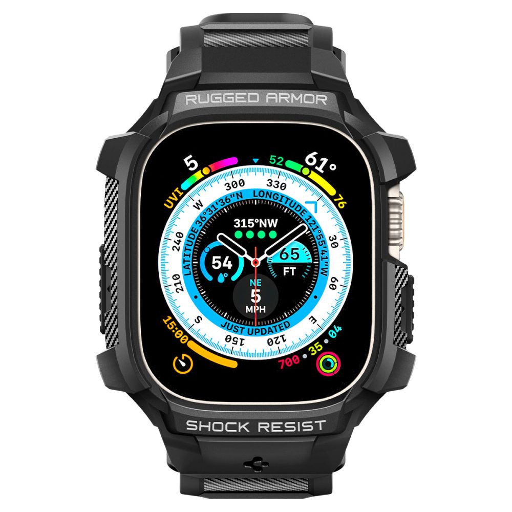 Spigen Rugged Armor Pro skal för Apple Watch Ultra Series, Svart