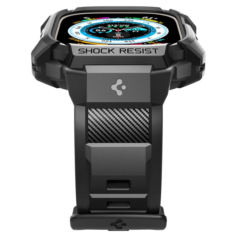 Spigen Rugged Armor Pro skal för Apple Watch Ultra Series, Svart