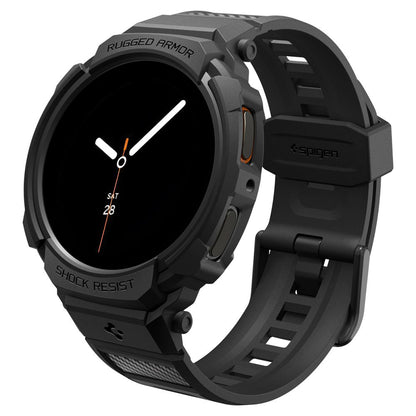 Spigen Rugged Armor Pro skal för Samsung Galaxy Watch8 40mm, Mattsvart ACS10005
