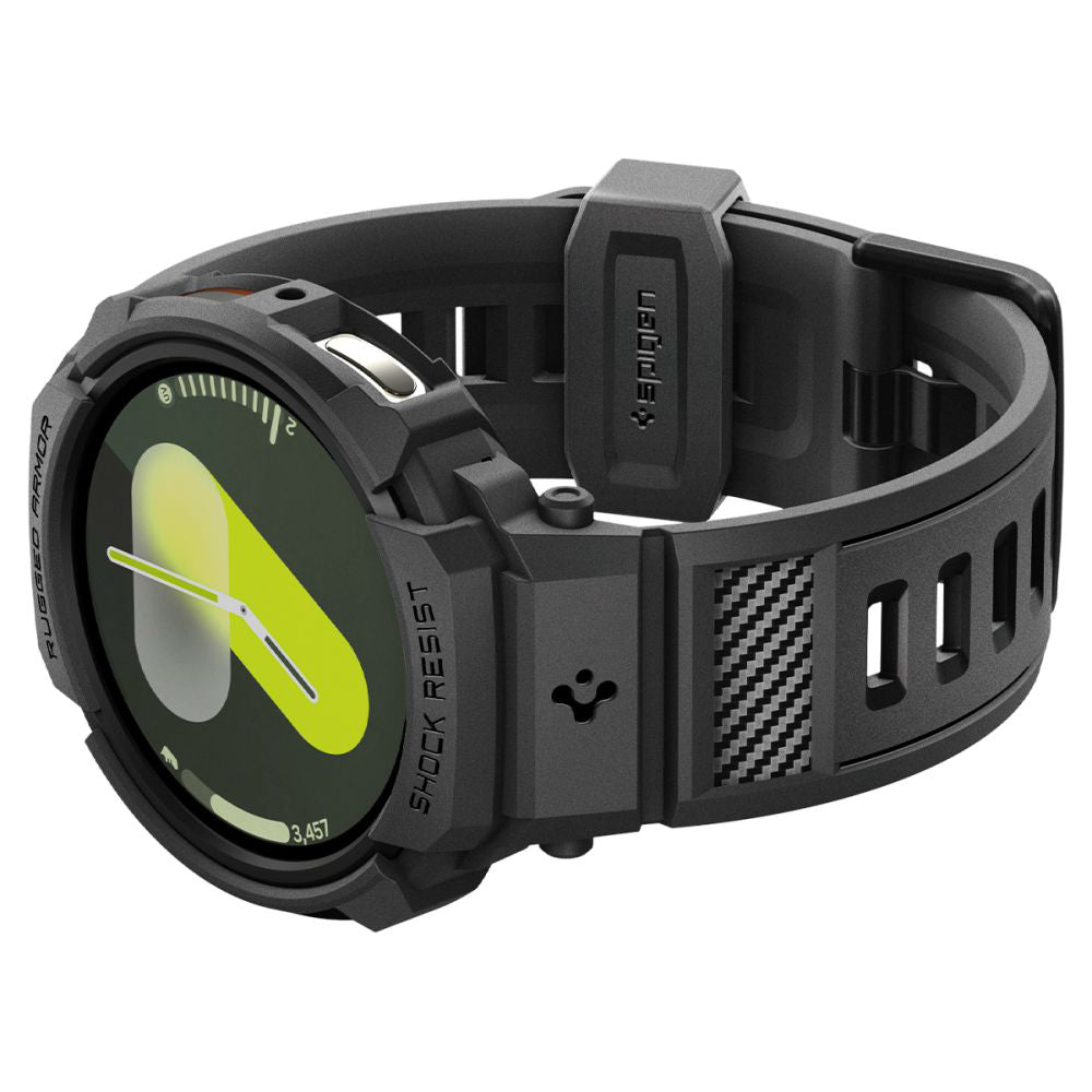 Spigen Rugged Armor Pro skal för Samsung Galaxy Watch8 40mm, Mattsvart ACS10005