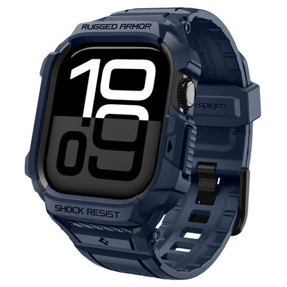 Spigen Rugged Armor Pro V2 skal för Apple Watch Series 10 / 11 42mm, Marinblå ACS10495