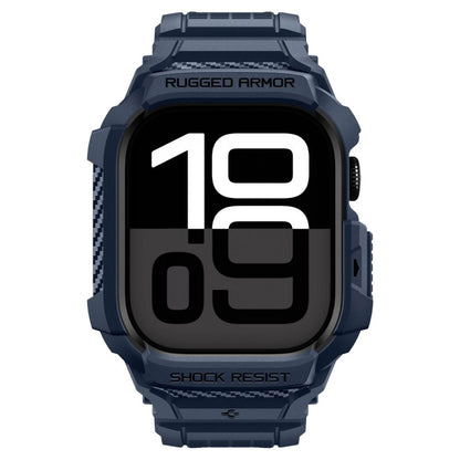 Spigen Rugged Armor Pro V2 skal för Apple Watch Series 10 / 11 42mm, Marinblå ACS10495