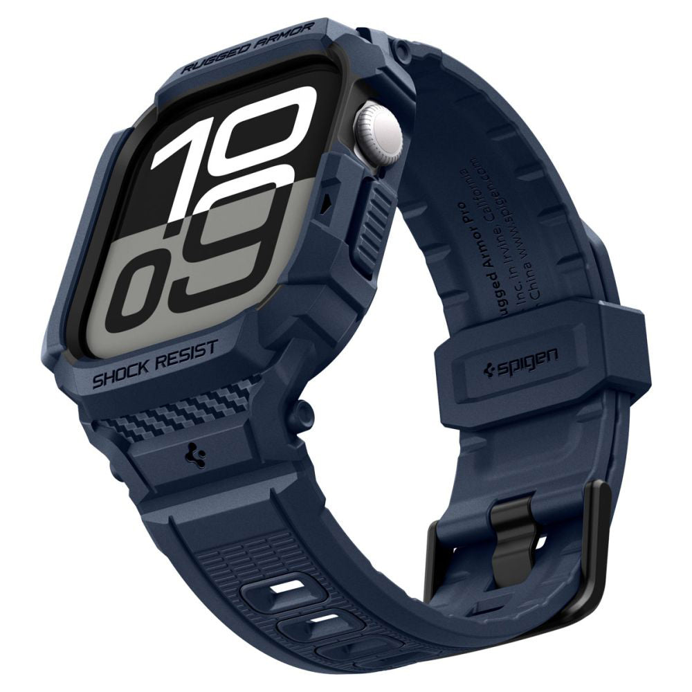 Spigen Rugged Armor Pro V2 skal för Apple Watch Series 10 / 11 42mm, Marinblå ACS10495