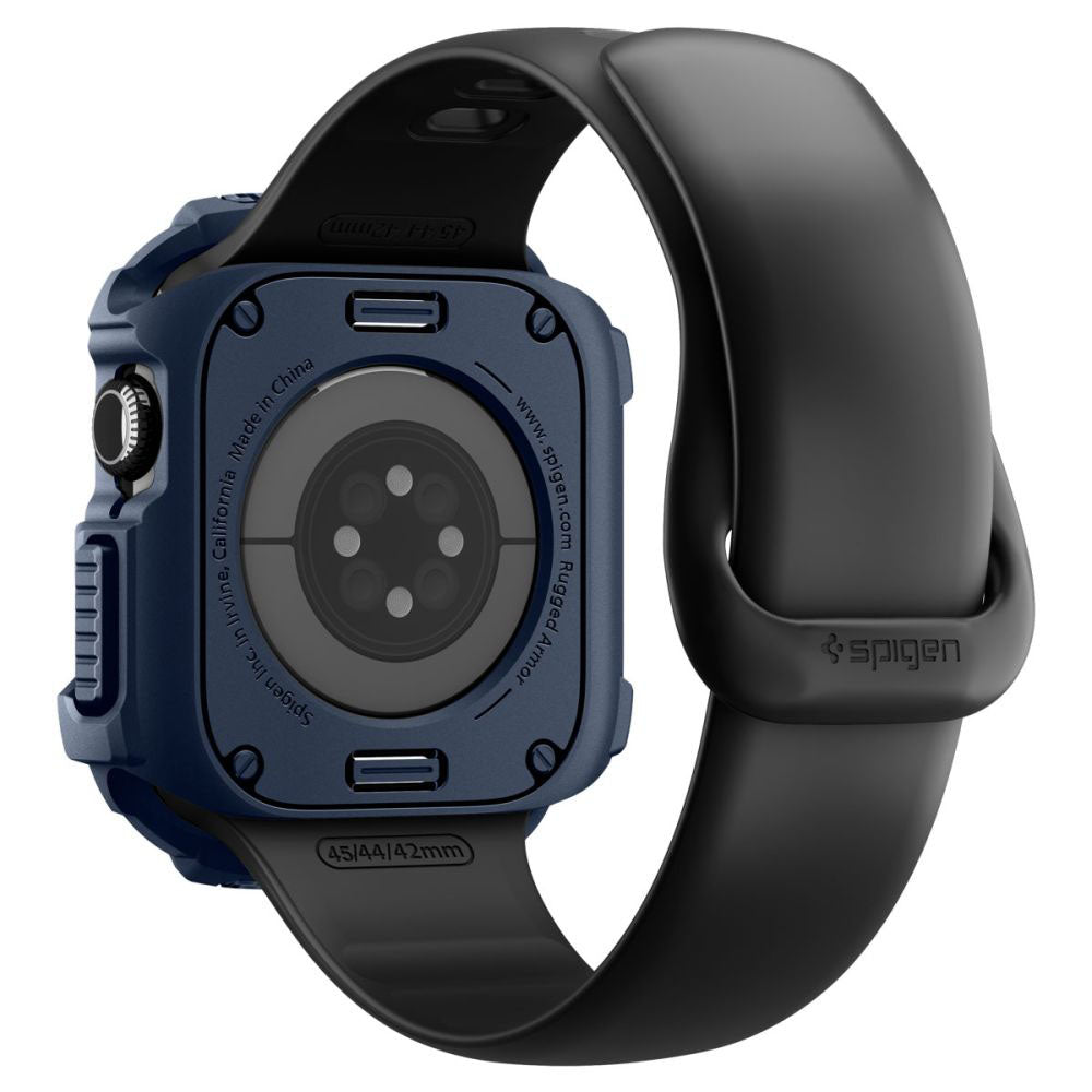 Spigen Rugged Armor V2 skal för Apple Watch Series 10 / 11 42mm, Marinblå