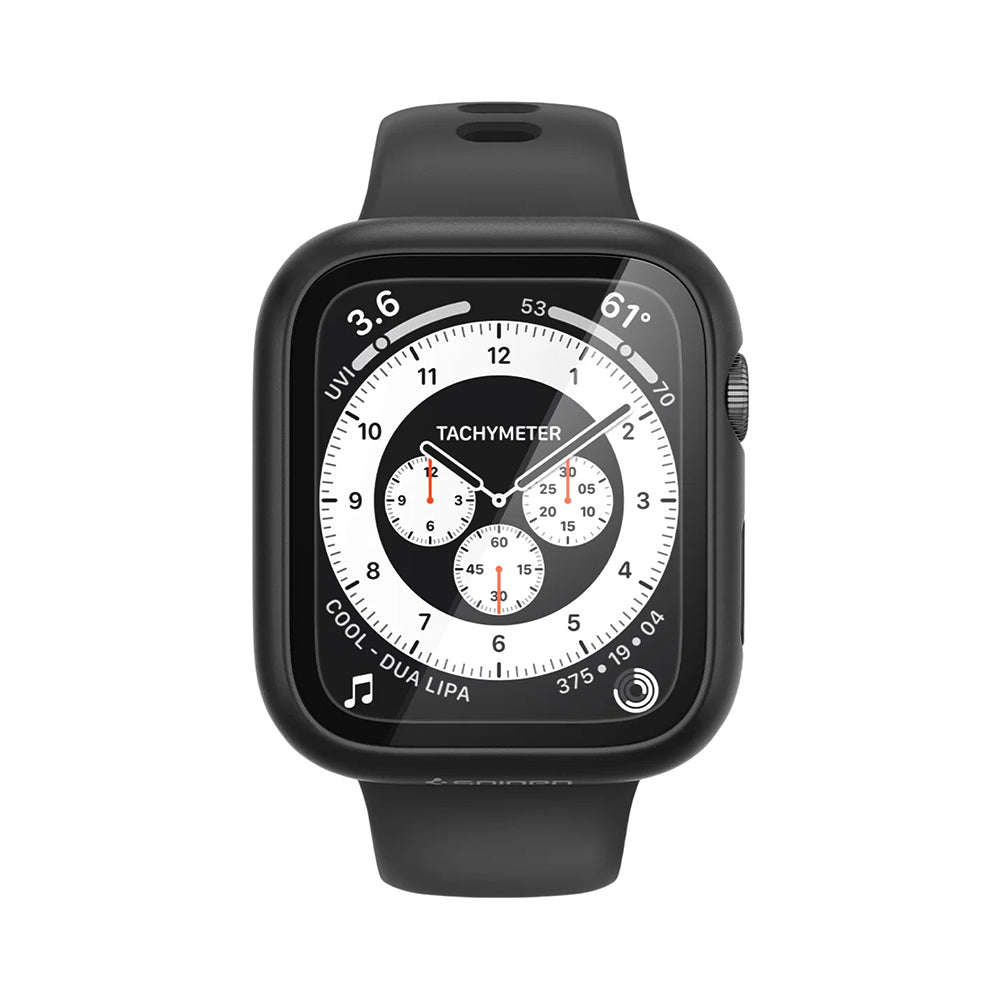 Spigen Thin Fit 360-fodral för Apple Watch Series 44mm, Svart ACS11592