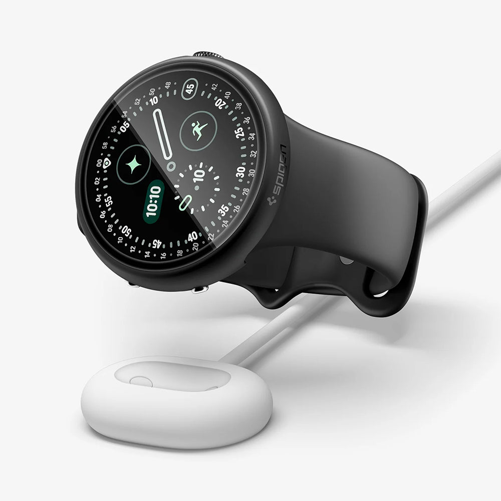 Spigen Thin Fit 360 Case for Google Pixel Watch 41mm Series, Black ACS11750