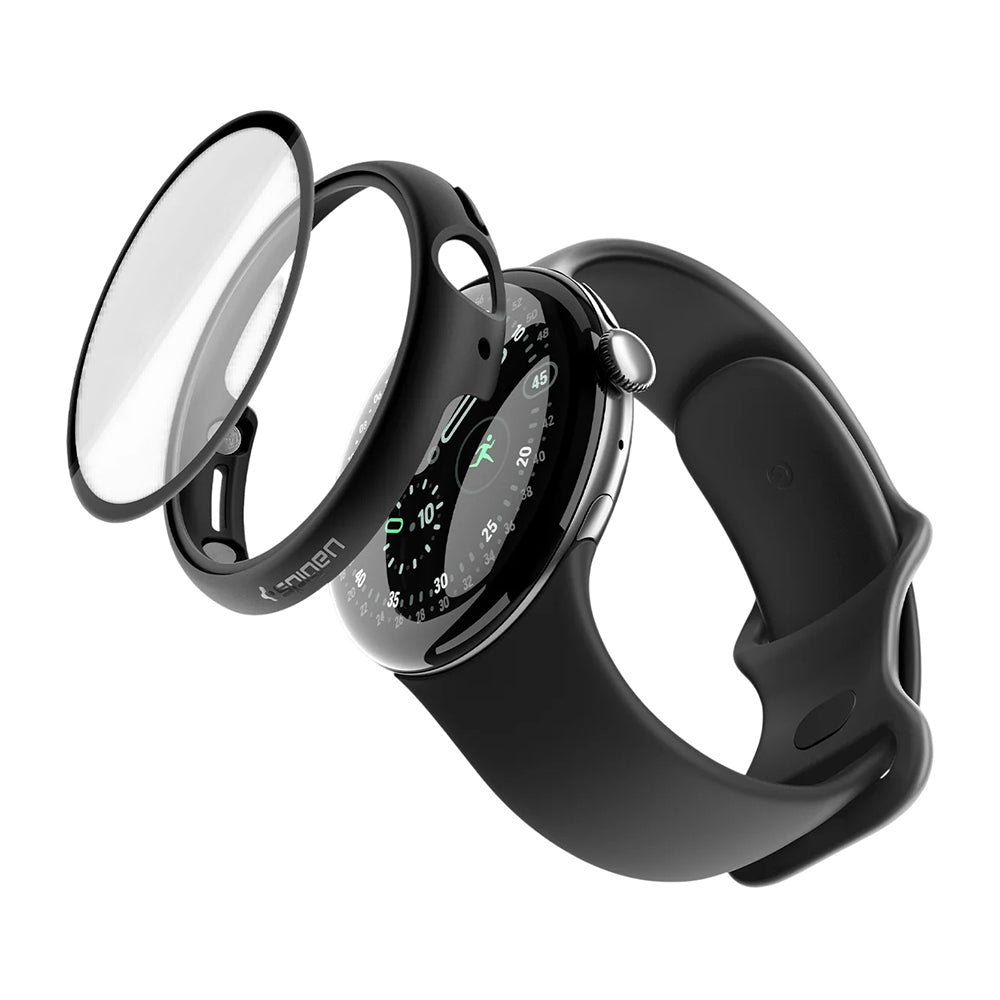 Spigen Thin Fit 360-fodral för Google Pixel Watch 45mm-serien, svart ACS11746