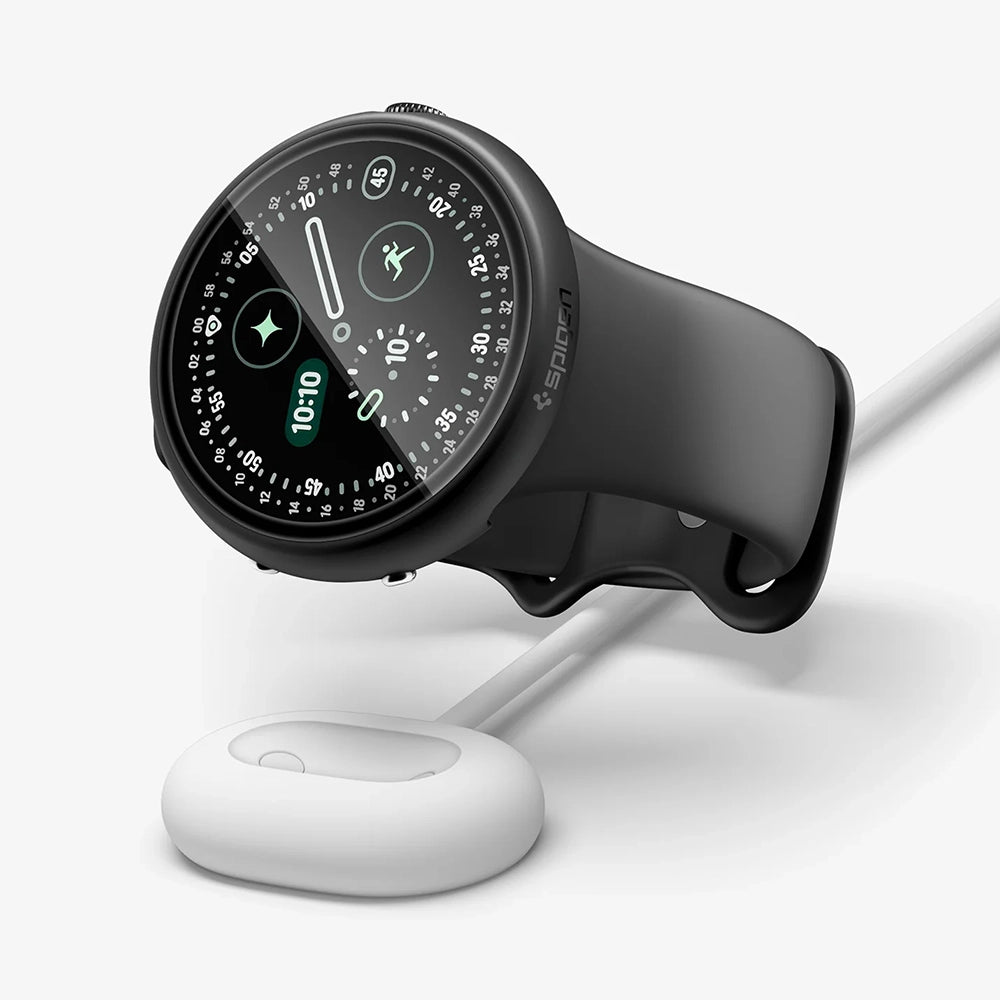 Spigen Thin Fit 360-fodral för Google Pixel Watch 45mm-serien, svart ACS11746