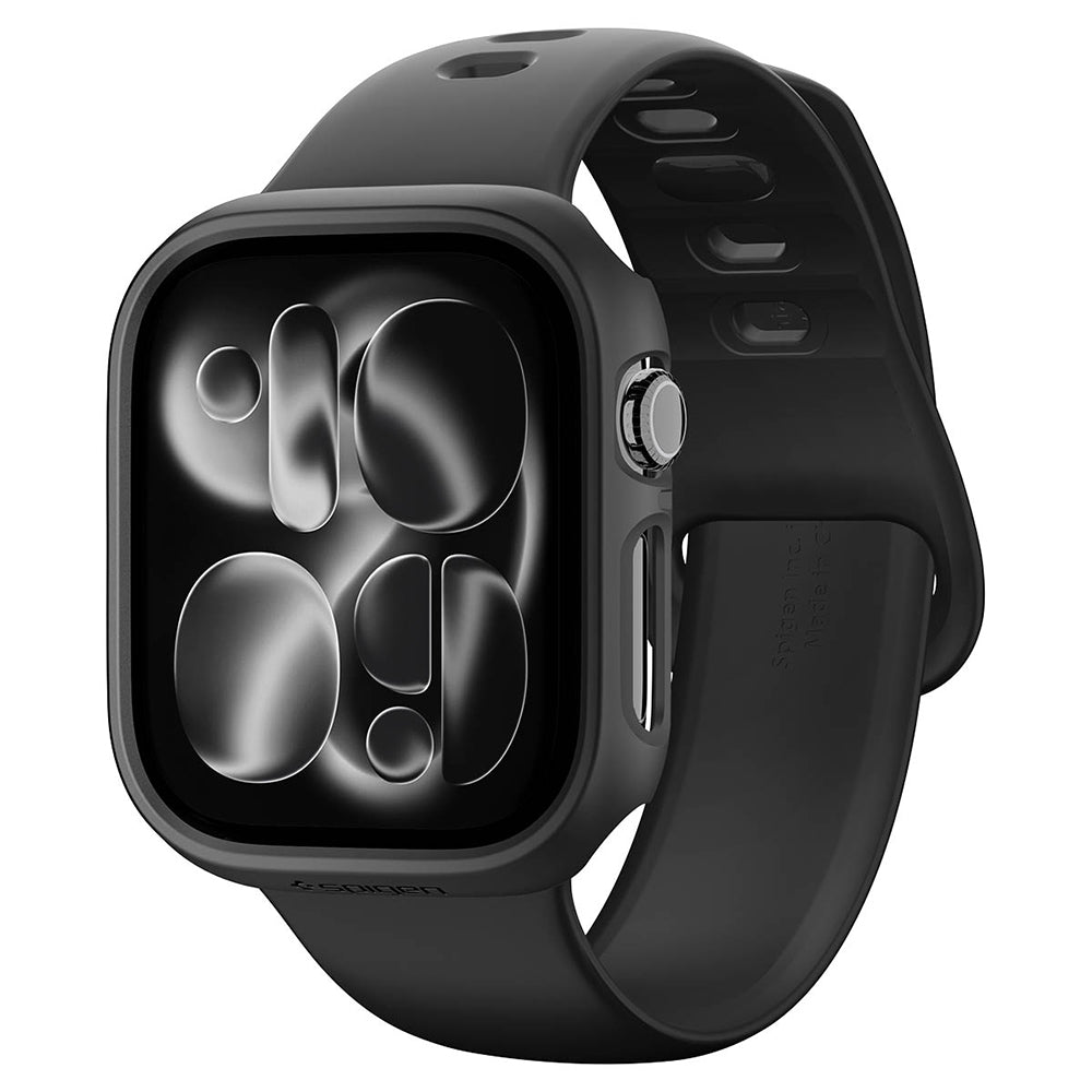 Spigen Thin Fit-fodral för Apple Watch 12 46mm, Svart ACS11890