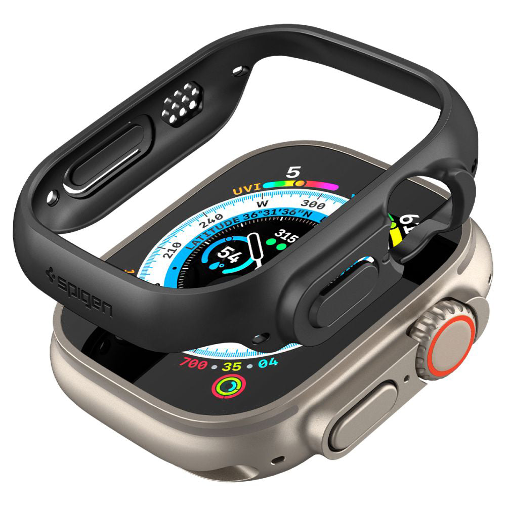 Spigen Thin Fit fodral för Apple Watch Ultra Series, Svart ACS05458