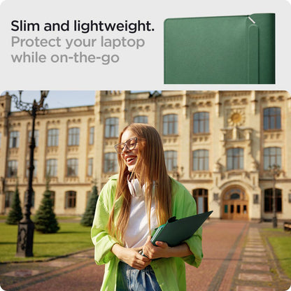 Spigen Valentinus fodral för Laptop 15 tum - 16 tum, Grön