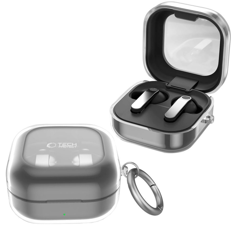 Tech-Protect Flexair-fodral för Samsung Galaxy Buds4 / Buds4 Pro, Transparent
