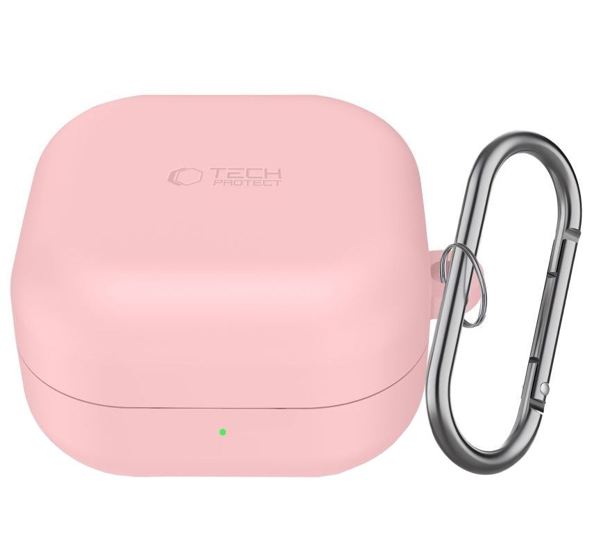 Tech-Protect Silicone Hook fodral för Samsung Galaxy Buds4 / Buds4 Pro, Rosa