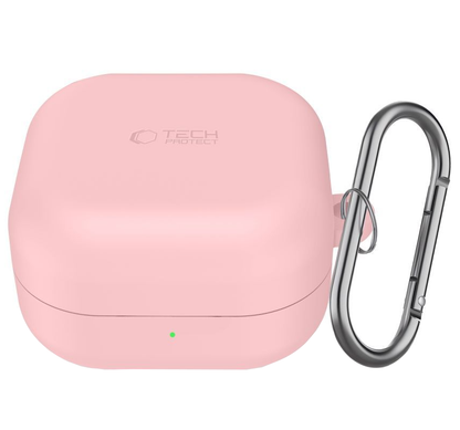 Tech-Protect Silicone Hook fodral för Samsung Galaxy Buds4 / Buds4 Pro, Rosa