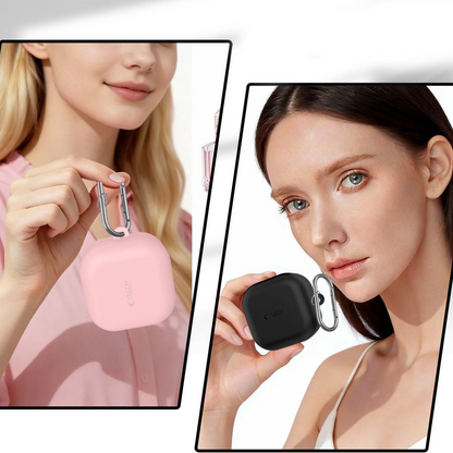 Tech-Protect Silicone Hook fodral för Samsung Galaxy Buds4 / Buds4 Pro, Rosa