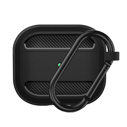 Techsuit Carbon-fodral för Apple AirPods 3, Svart