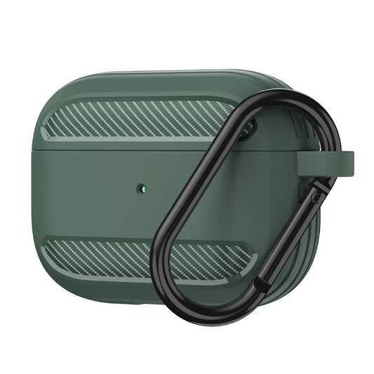 Techsuit Carbon-fodral för Apple AirPods 3, Grön