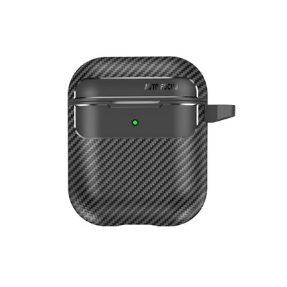 Techsuit CarbonFiber-fodral för Apple AirPods Gen 2 / Gen 1, Svart