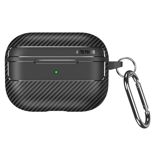 Techsuit CarbonFiber-fodral för Apple AirPods Pro Series, Svart