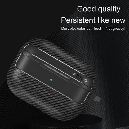 Techsuit CarbonFiber fodral för Apple AirPods Pro 3, Svart