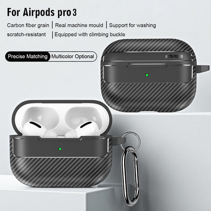 Techsuit CarbonFiber fodral för Apple AirPods Pro 3, Svart