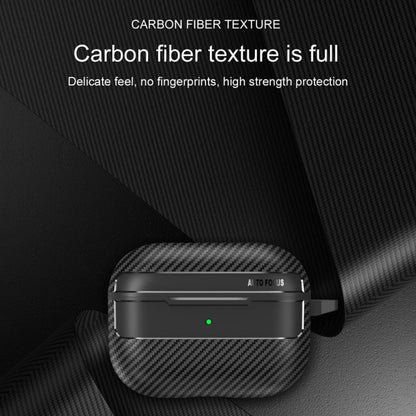 Techsuit CarbonFiber fodral för Apple AirPods Pro 3, Svart