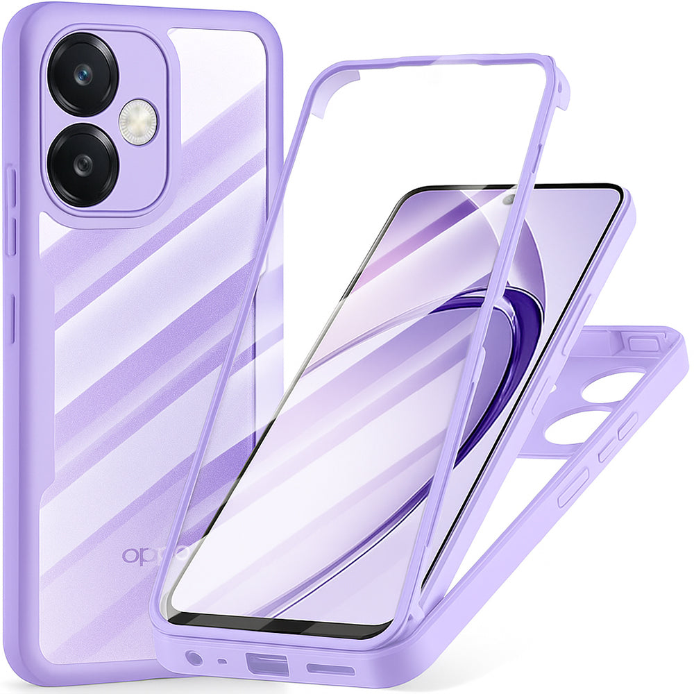 Fodral för Oppo A3 4G / A3 5G, Techsuit, ColorVerse 360, Lila