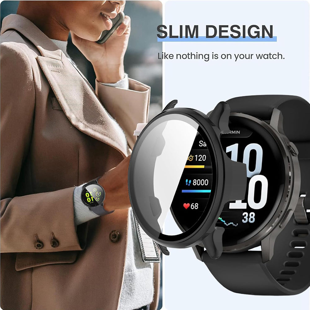 Techsuit Defense360 Pro skal för Garmin Venu 4 41mm, Svart