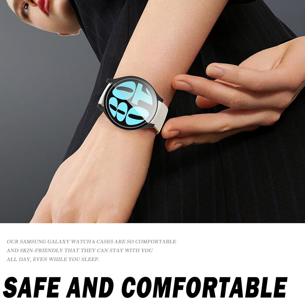 Techsuit Defense360 Pro-fodral för Samsung Galaxy Watch6 44mm, Transparent