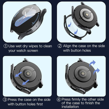 Techsuit Defense360 Pro-fodral för Samsung Galaxy Watch7 40mm, Svart