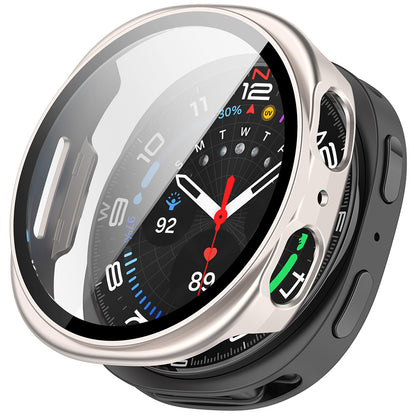 Techsuit Defense360 Pro-fodral för Samsung Galaxy Watch9 / Watch8 40mm, Pärlvit Silver