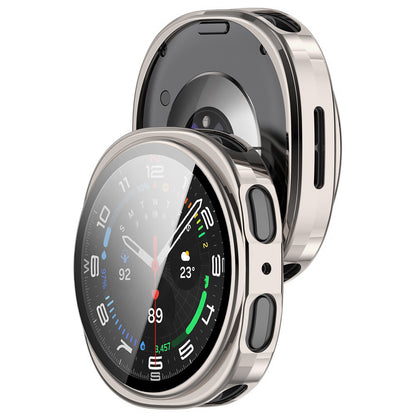 Techsuit Defense360 Pro-fodral för Samsung Galaxy Watch9 / Watch8 40mm, Pärlvit Silver