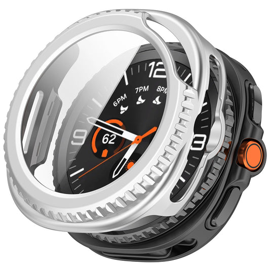 Techsuit Defense360 Pro Case for Samsung Galaxy Watch8 Classic, Silver