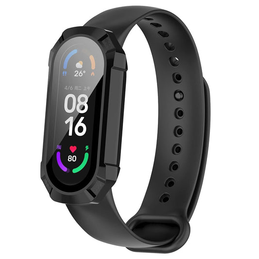Techsuit Defense360 Pro-fodral för Xiaomi Smart Band 6 / Band 5 / Band 4, Svart