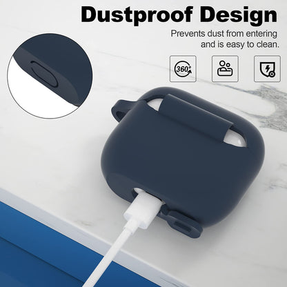 Techsuit silikonfodral för Apple AirPods 3, marinblå