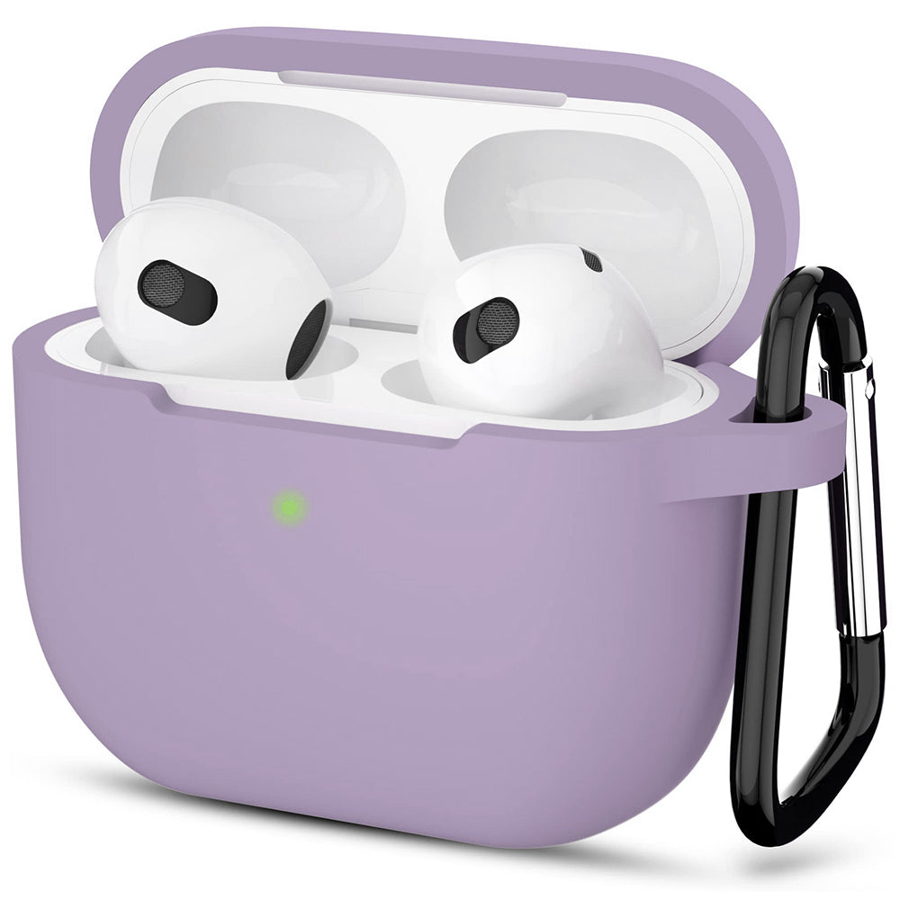 Techsuit silikonfodral för Apple AirPods 3, lila