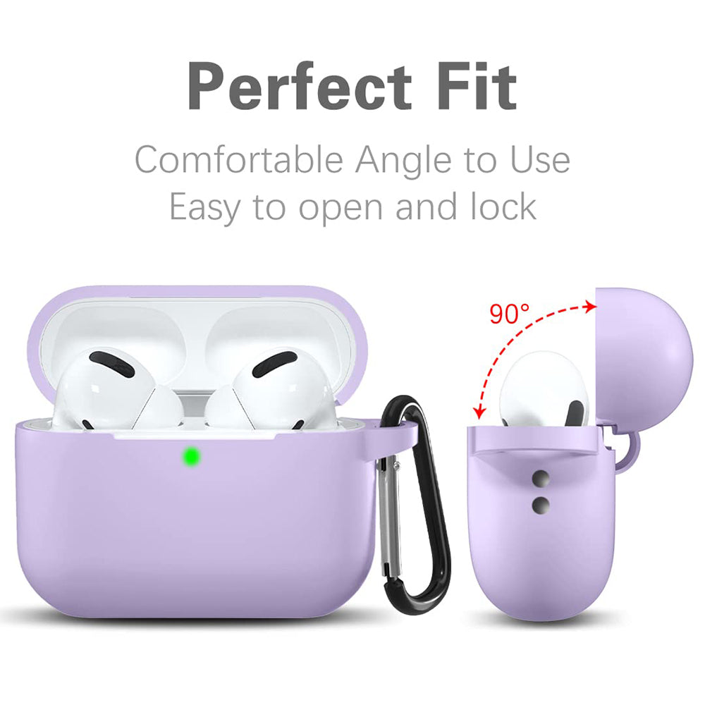 Techsuit silikonfodral för Apple AirPods Pro-serien, lila