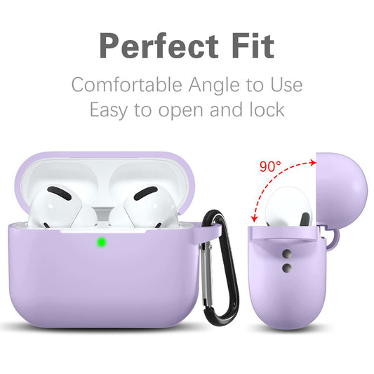 Techsuit silikonfodral för Apple AirPods Pro-serien, lila