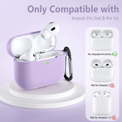 Techsuit silikonfodral för Apple AirPods Pro-serien, lila