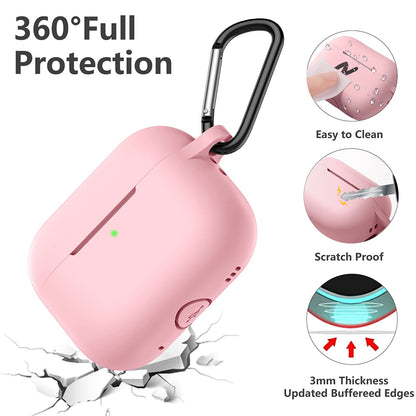 Techsuit silikonfodral för Apple AirPods Pro-serien, rosa